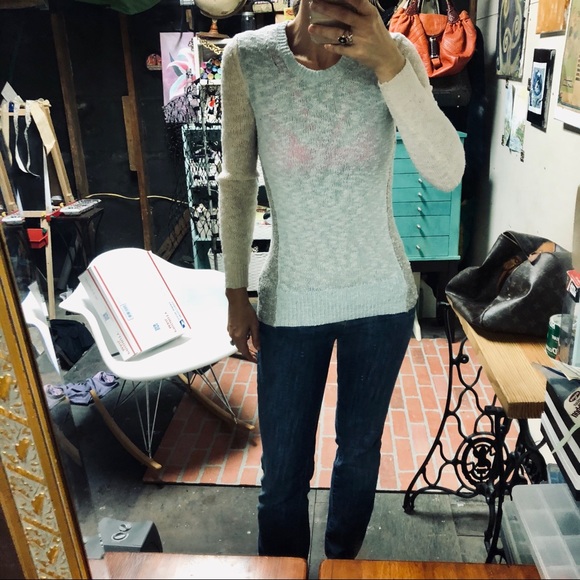 Theory Tops - Theory Colorblock Spandex Blend Sweater